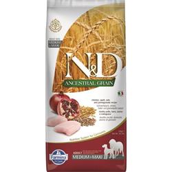 N&D LG DOG Adult M/L Chicken & Pomegranate 12kg granule pro psy