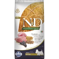 N&D LG DOG Adult Mini Lamb & Blueberry 7kg granule pre psov
