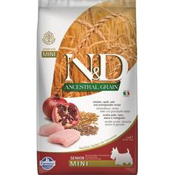 N&D LG DOG Senior Mini Chicken & Pomegranate 2,5kg granule pre psov