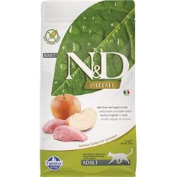 N&D PRIME CAT Adult Boar & Apple 1,5kg granule pro kočky