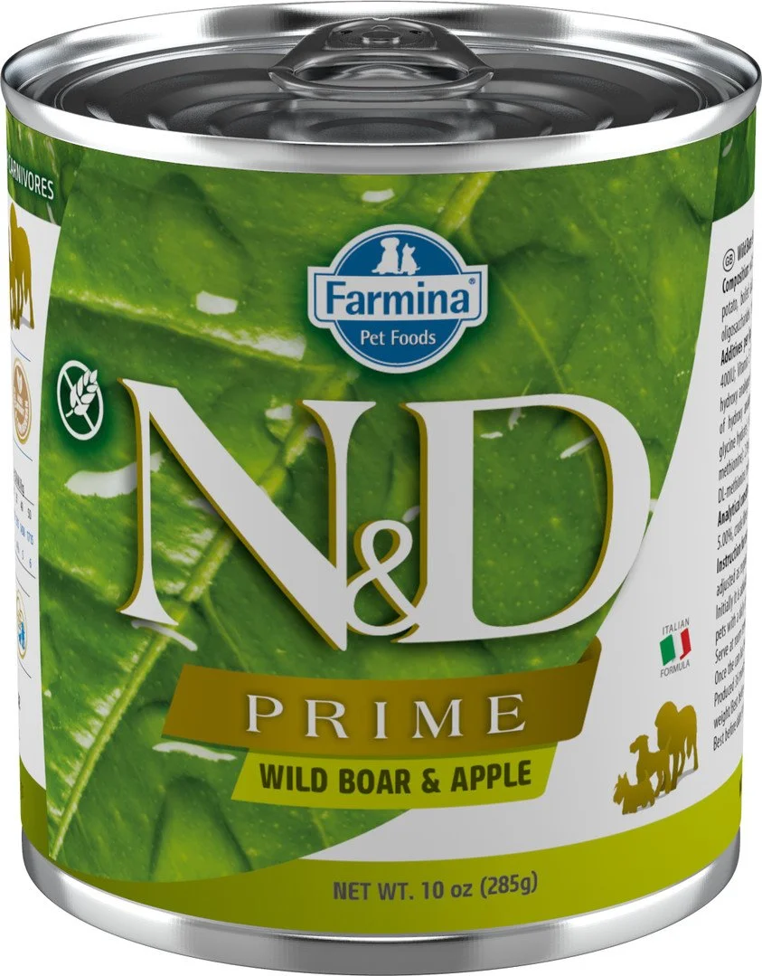 N&D PRIME DOG Adult Boar & Apple 285g konzerva pre psy