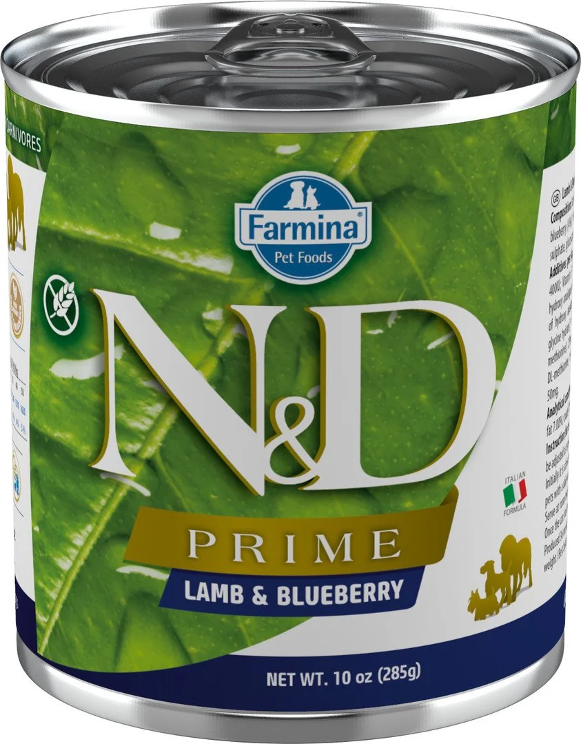 N&D PRIME DOG Adult Lamb & Blueberry 285g konzerva pre psov