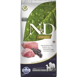 N&D PRIME DOG Adult M/L Lamb & Blueberry 12kg granule pro psy