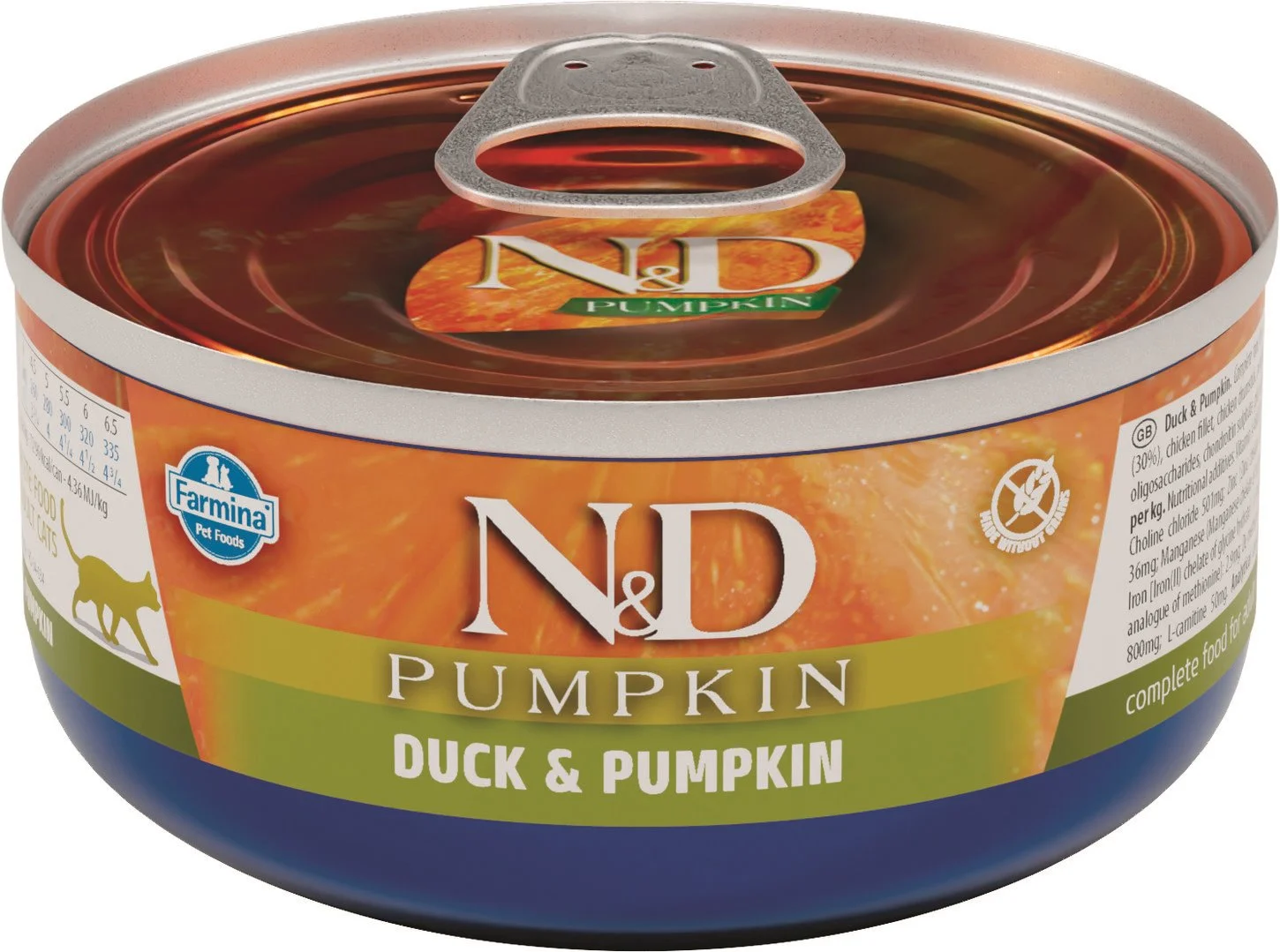 N&D PUMPKIN CAT Adult Duck & Pumpkin 70g konzerva pro kočky