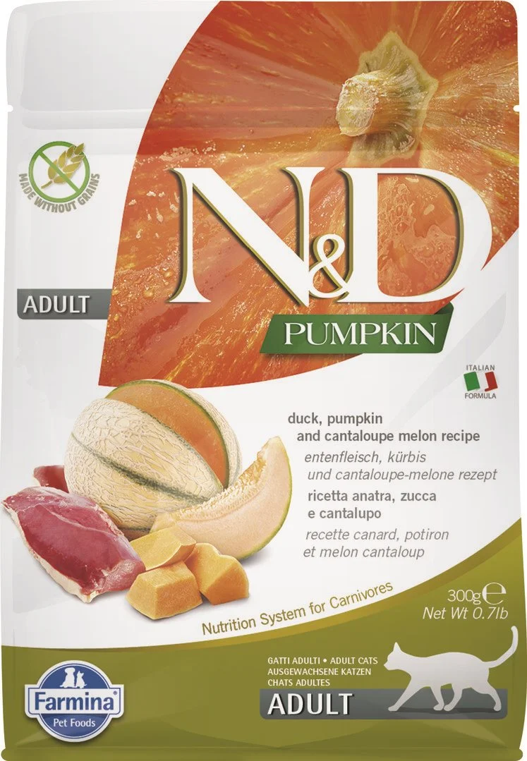 N&D PUMPKIN CAT Duck & Cantaloupe melon 300g granule pro kočky