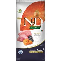 N&D PUMPKIN CAT Neutered Lamb & Blueberry 5kg granule pro kastrované kočky