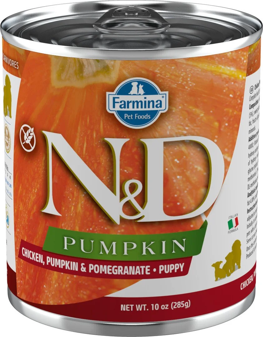 N&D PUMPKIN DOG Puppy Chicken & Pomegranate 285g konzerva pre šteňatá