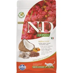 N&D QUINOA CAT Skin & Coat Herring & Coconut 1,5kg granule pro kočky