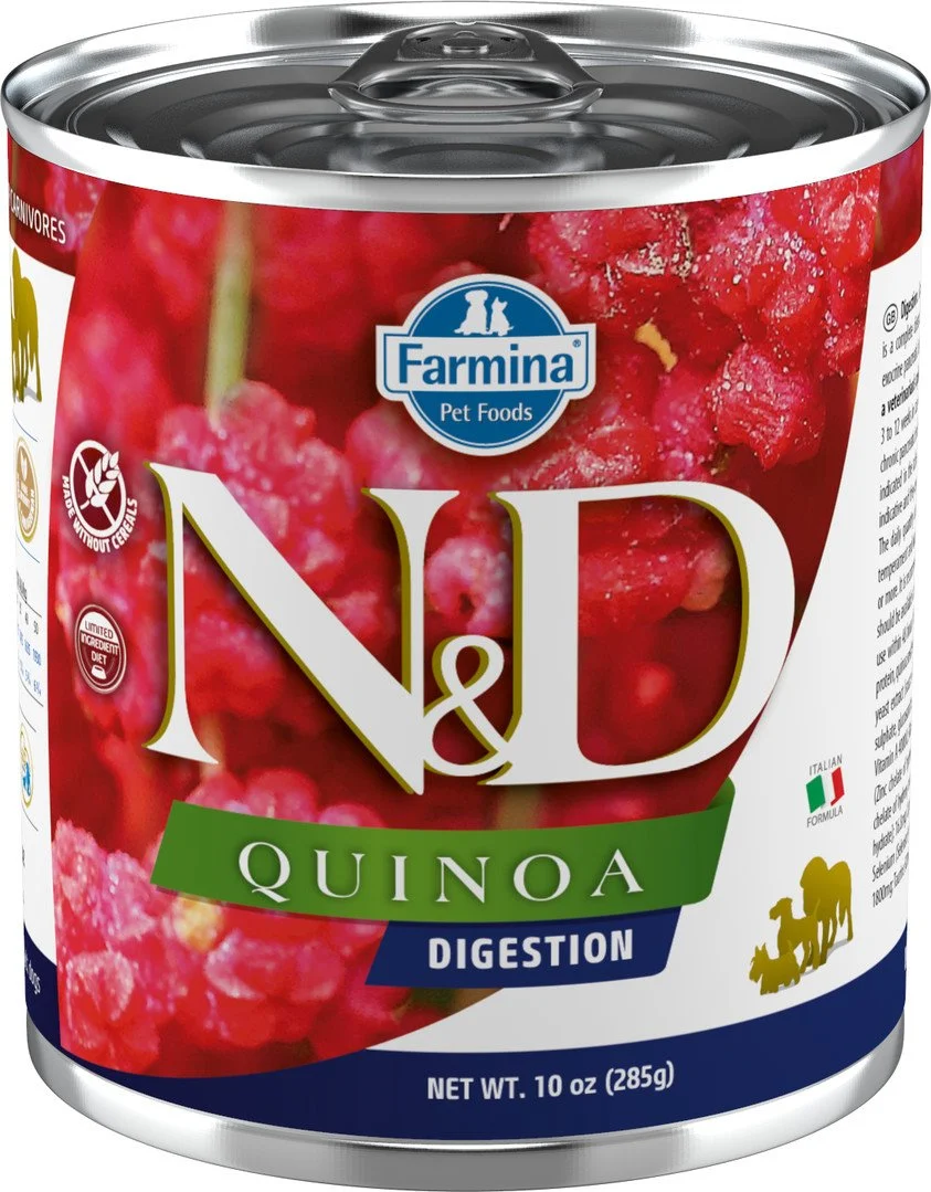 N&D QUINOA DOG Adult Digestion Lamb & Fennel 285g konzerva pre psy