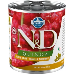 N&D QUINOA DOG Adult Quail & Coconut 285g konzerva pro psy