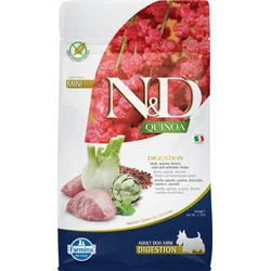 N&D QUINOA DOG Digestion Lamb & Fennel Mini 800g granule pre psov