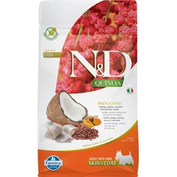 N&D QUINOA DOG Skin & Coat Herring & Coconut Mini 800g granule pro psy