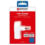 Nabíjací adaptér SKROSS USB A+C EU, 27 W, typ C