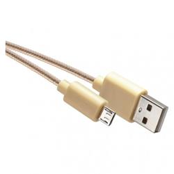 Nabíjací/dátový kábel USB-A 2.0 / microUSB 2.0, 1 m, zlatý