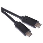 Nabíjací/dátový kábel USB-C 3.1 / USB-C 3.1, 1 m, čierny