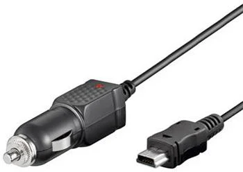 Nabíjací zdroj s konektorom mini USB pre mobilné telefóny do auta 1A