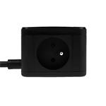 Nabíjacia stanica Huslog 12W 2xzásuvka, 2xUSB-C, 1xUSB čierna
