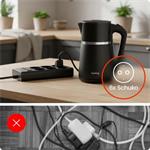 Nabíjacia stanica Huslog 15W 6xzásuvka, 2xUSB-C, 2xUSB čierna