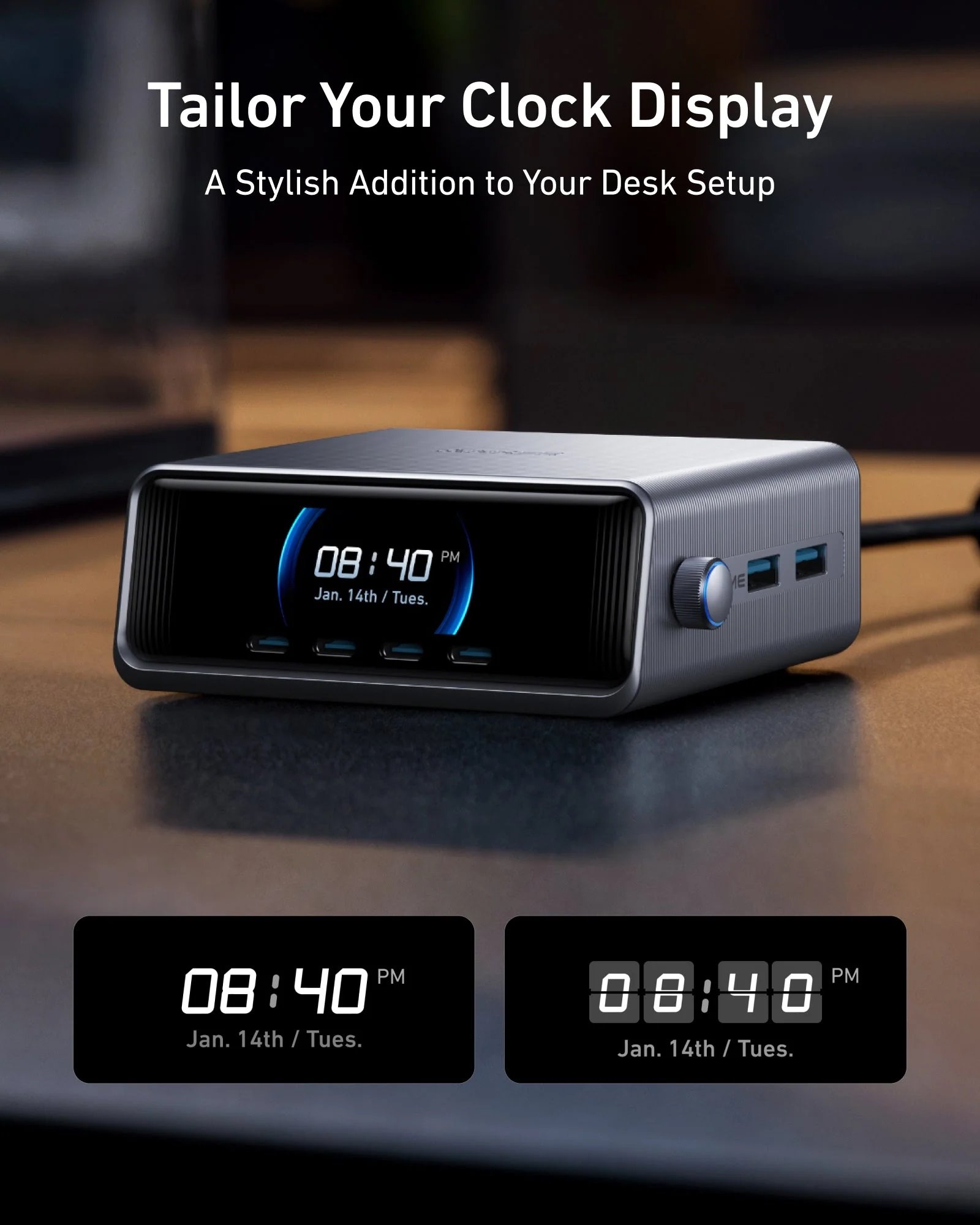 Nabíjačka Anker Prime 250W, 4x USB-C, 2x USB-A, GaNPrime