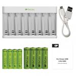 Nabíjačka batérií GP Eco E811 4× AA 2100 4× AAA800