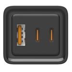 Nabíjačka ColorWay USB 1x USB-A, 2x USB-C/ 65W GaN3 Pro, čierna
