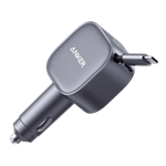 Nabíjačka do auta Anker Nano 75W s káblom USB-C sivá