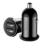 Nabíjačka do auta Baseus Grain Pro 2x USB 4,8A (čierna)