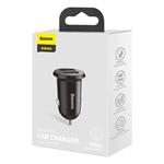 Nabíjačka do auta Baseus Grain Pro 2x USB 4,8A (čierna)
