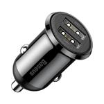 Nabíjačka do auta Baseus Grain Pro 2x USB 4,8A (čierna)