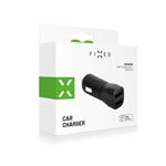Nabíjačka do auta FIXED s výstupom 2xUSB, 15W Smart Rapid Charge, čierna
