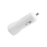 Nabíjačka do auta FIXED s výstupom USB-C a káblom USB-C/USB-C, podpora PD, 1 meter, 18 W, biela