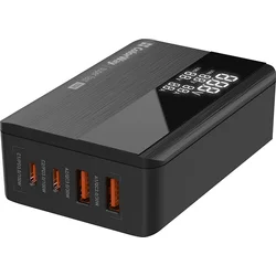 Nabíjačka USB ColorWay CW-CHS041PD-BK, 2x USB-A, 2x USB-C, 100 W