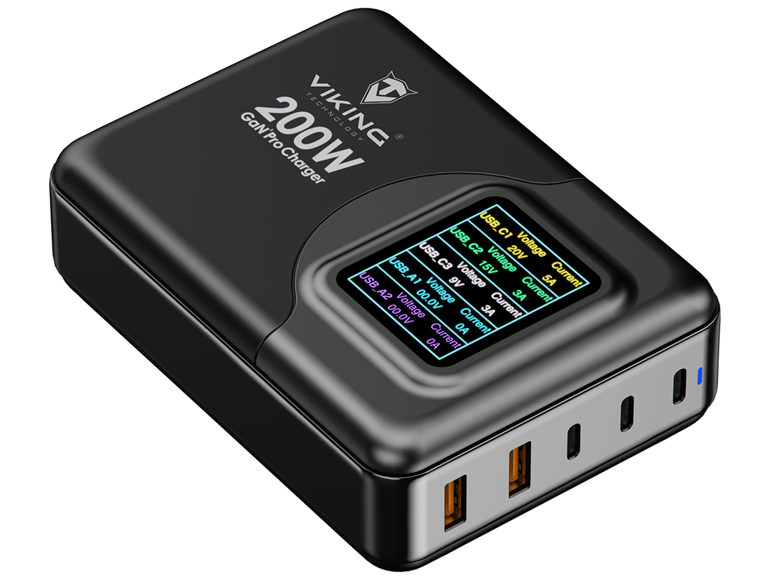 Nabíjačka Viking USB GaN 200W PD Pro