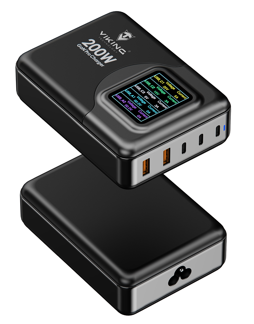 Nabíjačka Viking USB GaN 200W PD Pro