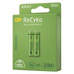 Nabíjecí baterie GP ReCyko 650 AAA (HR03) - 2Ks