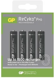Nabíjecí baterie GP ReCyko+ Pro Professional HR03 (AAA), 4ks