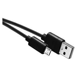 nabíjecí/datový kabel USB-A 2.0 / microUSB 2.0, 2m, černý