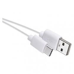 nabíjecí/datový kabel USB-A 2.0 / USB-C 2.0, 0,2m, bílý