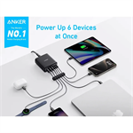 Nabíjecí stanice Anker 112W 3xUSB-C, 3xUSB černá