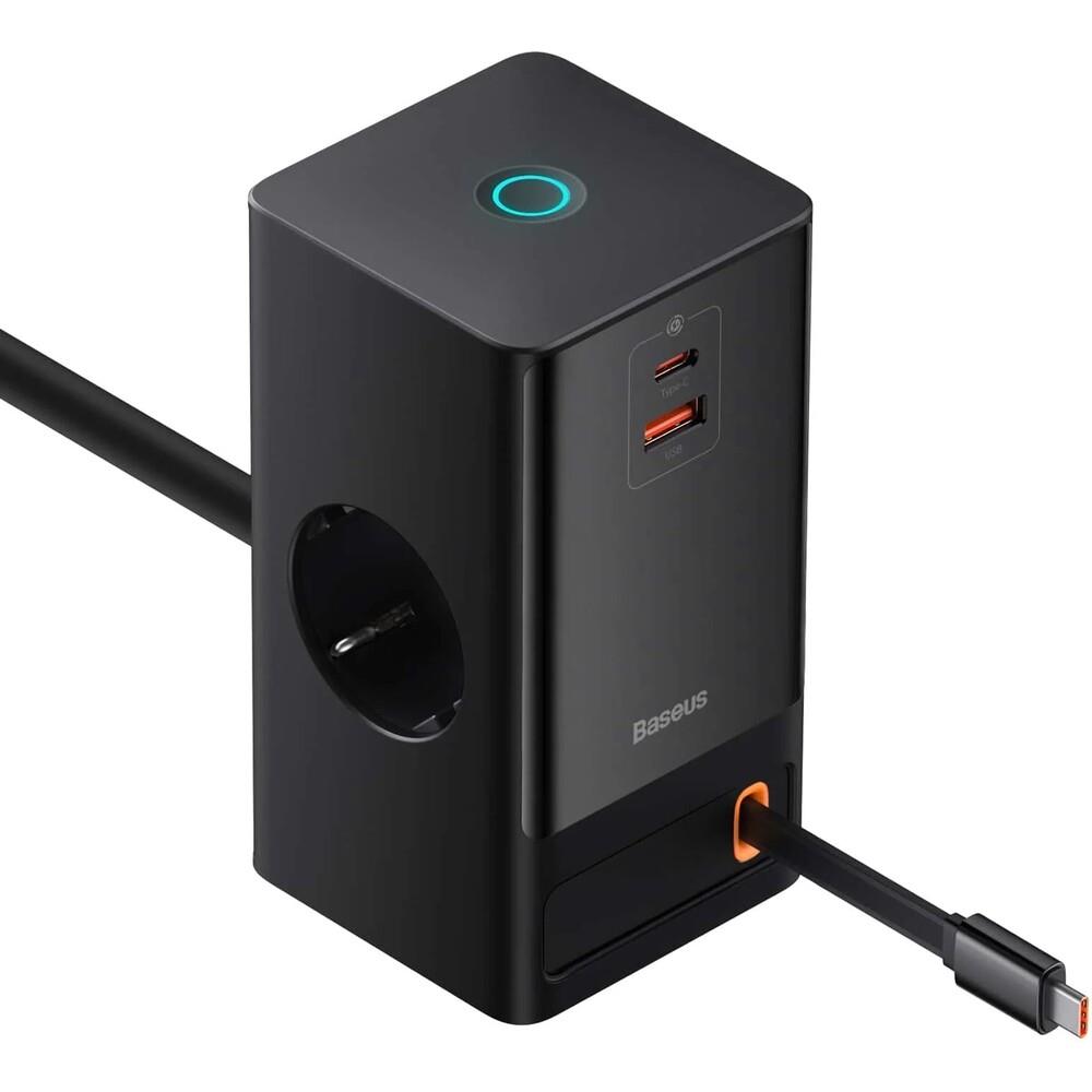 Nabíjecí stanice Baseus PowerCombo Digital 65W EU černá