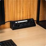 Nabíjecí stanice Huslog 15W 4xzásuvka, 2xUSB-C, 2xUSB, 1x LED světlo černá