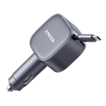 Nabíječka do auta Anker Nano 75W s navíjecím kabelem USB-C šedá