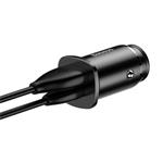 Nabíječka do auta Baseus 30W 1x USB,1x USB-C černá
