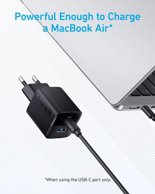 Nabíječka do sítě Anker 323 33W, 1xUSB-C, 1xUSB-A černá