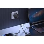 Nabíječka do sítě Baseus Cube Pro 65W, 2xUSB-C, 1xUSB černá