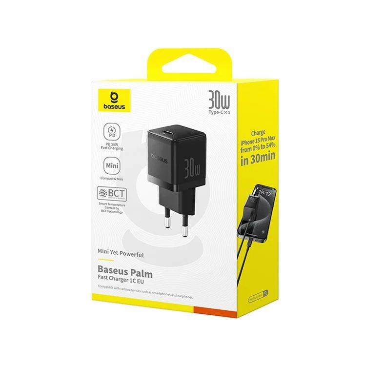 Nabíječka do sítě Baseus Palm 30W, 1xUSB-C černá