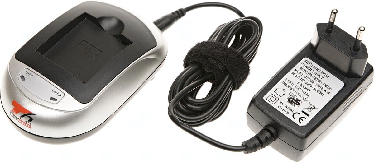 Nabíječka T6 power Sony NP-FP50, NP-FP70, NP-FP90, NP-FH50, NP-FH70, NP-FH100, 230V, 12V, 1A