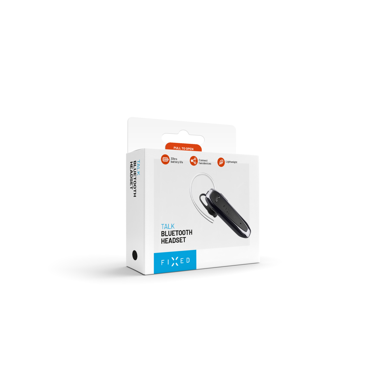 Náhlavná súprava Bluetooth FIXED Talk, čierna
