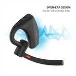 Náhlavná súprava Bluetooth FIXED Talk Pro s ENC a otvoreným dizajnom, čierna