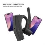 Náhlavná súprava Bluetooth FIXED Talk Pro s ENC a otvoreným dizajnom, čierna